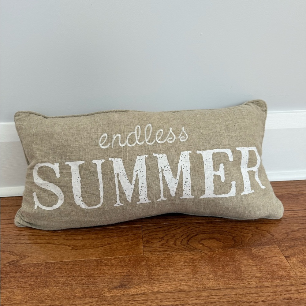 Tan 'Endless Summer' Decorative Pillow - Picture 3 of 3